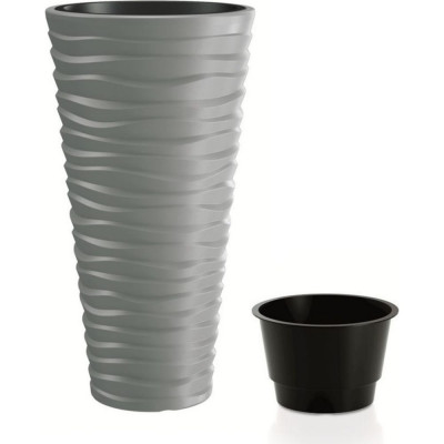 Prosperplast Кашпо для цветов SAND SLIM DPSA400-405U серый 2 предмета 18 и 45л DPSA400-405U