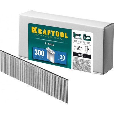 Гвозди для нейлера KRAFTOOL тип 300 30 мм 31785-30