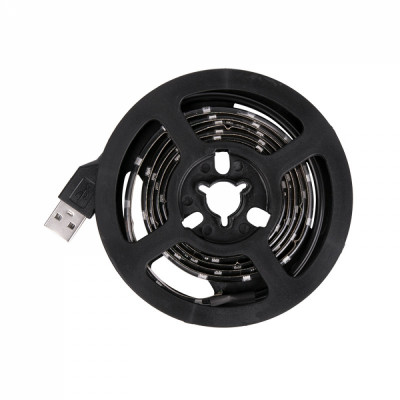 Lamper LED лента с USB коннектором 5 В, 8 мм, IP65, SMD 2835, 60 LED/m, цвет свечения желтый 141-382