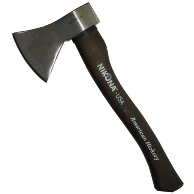 NIKONA Топор c деревянной Hickory ручкой 36см, с чехлом, 600гр 65-670