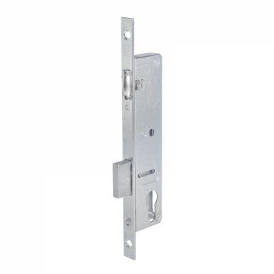 DOORLOCK Корпус замка PL202 35/22 никелированный с роликовым ригелем для дверей из алюминиевого профиля 75386