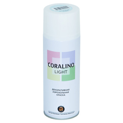 CORALINO LIGHT Краска аэроз. декоративная , Белый иней CL1010