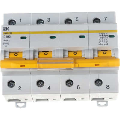 Модульный автоматический выключатель IEK ВА 47-100 MVA40-4-100-C