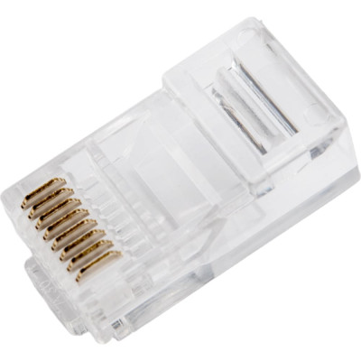 NETLAN Коннектор RJ45/8P8C, Кат.5e, 3мкд, универсальный, 1000шт. EC-UP8P8C-5E-003-TR-1000