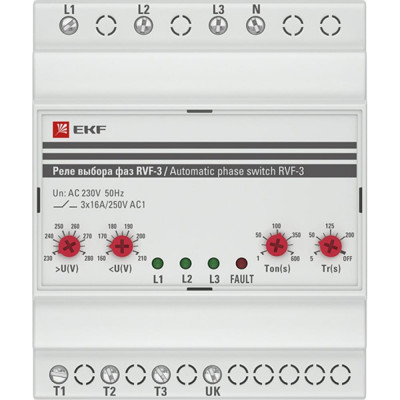 Реле выбора фаз EKF РВФ-3 PROxima RVF-3