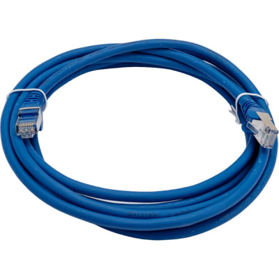 LANMASTER Патч-корд RJ45 - RJ45, 4 пары, FTP, категория 6, 3 м, синий LAN-PC45/S6-3.0-BL