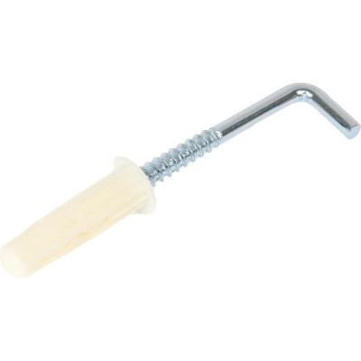 ЕВРОПАРТНЕР Крюк-шуруп L- обр. Zn d4,9 х L50 в компл. c дюбелем MULTI 8x32 4 шт. MP 309 17