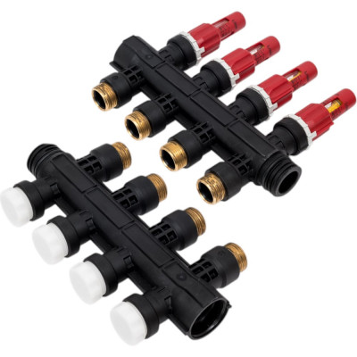 Uponor Коллектор с расходомерами Vario Plus пластиковый, выходы 4X 3/4 Евроконус 1030584
