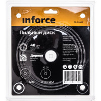 Inforce пильный диск 190х30х40 по дереву 11-01-605
