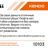 KENDO Комбинированные плоскогубцы 200 мм 10103