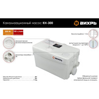 Вихрь Канализационный насос КН-300 68/9/1
