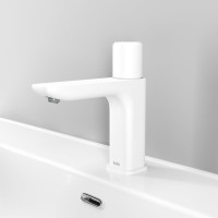 IDDIS Смеситель для умывальника с инновац. упр. Push Control, белый матовый, Slide, SLIWTBTi01