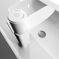 IDDIS Смеситель для умывальника с инновац. упр. Push Control, белый матовый, Slide, SLIWTBTi01