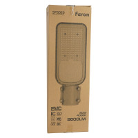 Уличный светодиодный светильник FERON 80W AC230V/ 50Hz цвет серый IP65, SP3050 41267