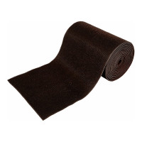 Коврик-дорожка VORTEX ТРАВКА на противоскользящей основе темно-коричневый 24002