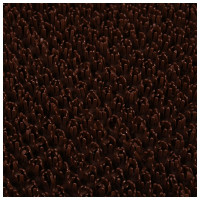 Коврик-дорожка VORTEX ТРАВКА на противоскользящей основе темно-коричневый 24002