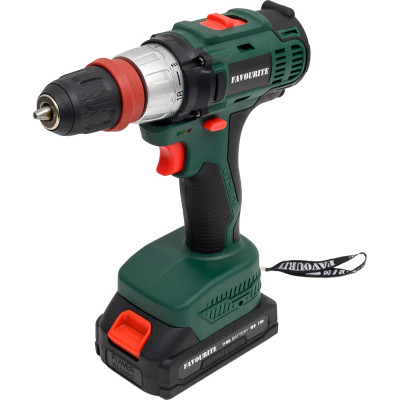 Акк. дрель-шуруповёрт FAVOURITE 18В, 2Ач, 30Нм Li-ion съём.патрон DC 18MF 101121318