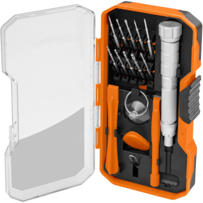 Набор TDM ELECTRIC отвертка с битами для мелкой электроники №1 15 предметов "Алмаз" SQ1019-0201