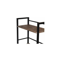 Стол на металлокаркасе BRABIX LOFT CD-005 морёный дуб 641221