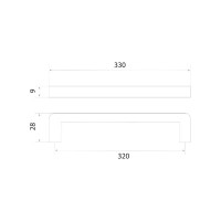 Ручка-скоба Trodos DMZ-21203-320 серебро 303390