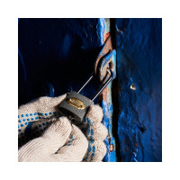 Навесной замок ЧЕТЫРЕ СЕЗОНА Чугун 32 мм, длинная дужка 79-0023