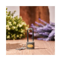 Навесной замок ЧЕТЫРЕ СЕЗОНА Чугун 32 мм, длинная дужка 79-0023