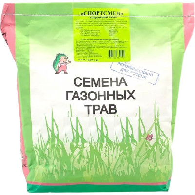 Семена газона Зеленый Ковер Спортсмен 2 кг для создания устойчивых к нагрузкам газонов 4607160330044