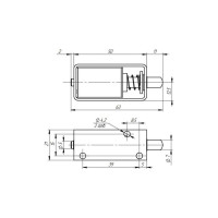 Электромеханический замок нормально закрытый PROMIX SM490.10 00-00114370