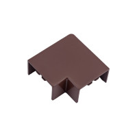 Поворот 90 градусов EKF Plast PROxima, 4 шт, под темное дерево abd-25-16x4
