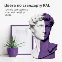 Эмаль универсальная акриловая KUDO satin RAL 4005 фиолетовая KU-0A4005