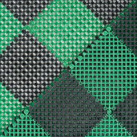 Коврик SUNSTEP травка, 56х84 см, черно-зеленый 71-017