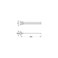 Двойной держатель для полотенца Grohe Essentials 40371001