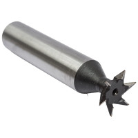 Фреза для пазов ласточкин хвост (16x60x4х12 мм; 45°; Z=6; DIN1833; обратный конус, HSS 6542) ИНСТУЛС 00001179968