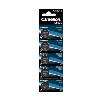 Литиевая батарейка Camelion CR2016 BL-5, 3V 1593