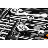 Набор сменных головок NEO Tools 1/2", 1/4” CrV 111 шт. 08-910