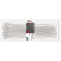Хомут стяжка нейлоновая SUPRLAN 3,6х300мм белая /100pcs/ 06-1025