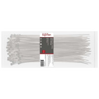 Хомут стяжка нейлоновая SUPRLAN 3,6х250мм белая /100pcs/ 06-1024