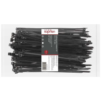 Хомут стяжка нейлоновая SUPRLAN 3,6х150мм черная UV /100pcs/ 06-1011