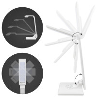 Светильник настольный светодиодный СН-360, складной, сенсор-диммер, 220 В, 10 Вт, 5300 К белый TDM ELECTRIC SQ0337-0036