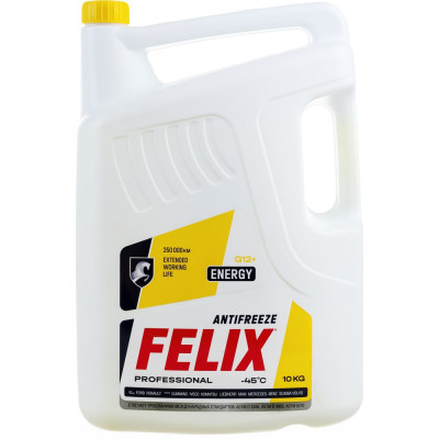 Антифриз FELIX ENERGY -45град.С, G-12, 10 кг, желтый 430206028