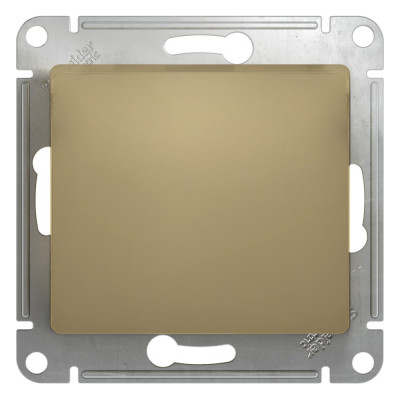 1-клавишный вылючатель Systeme Electric (Schneider Electric) GLOSSA сх.1, 10АХ, титан GSL000411