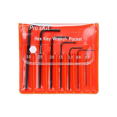Набор ключей-шестигранников ProsKit 8PK-022 7шт., 0.7-3мм С00034339