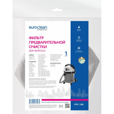Фильтр предварительной очистки для пылесоса EURO Clean FPC-108