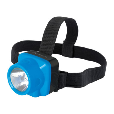 Аккумуляторный налобный фонарь Ultraflash LED5375 220В, голубой, 1 Ватт LED, 2 режима, пластик, бокс 14252