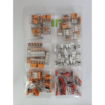 КлеммаНабор №2 WAGO (221-412, 221-413, 221-415, 2273-202, 2273-203, 2273-204) 106 шт. 42549 WAGO.Набор №2