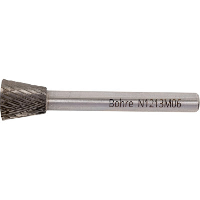 Борфреза твердосплавная Bohre коническая в форме обратного конуса, тип N 12-13-М-06-L58 КБ001480