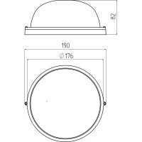 Светильник под лампу ЭРА НБП 03-60-001, с цоколем Е27 Б0048419