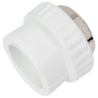 Муфта комбинированная под ключ с внутренней резьбой VALFEX PP-R белая, 75 мм х2 1/2" 10134075 127-0248
