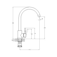 Смеситель для кухни Solone EZA4-D090