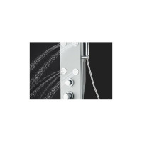 Душевая панель Aquanet Galaxy White с верхним водопадом 6 г/м форс, алюминий/матовый белый 00209999